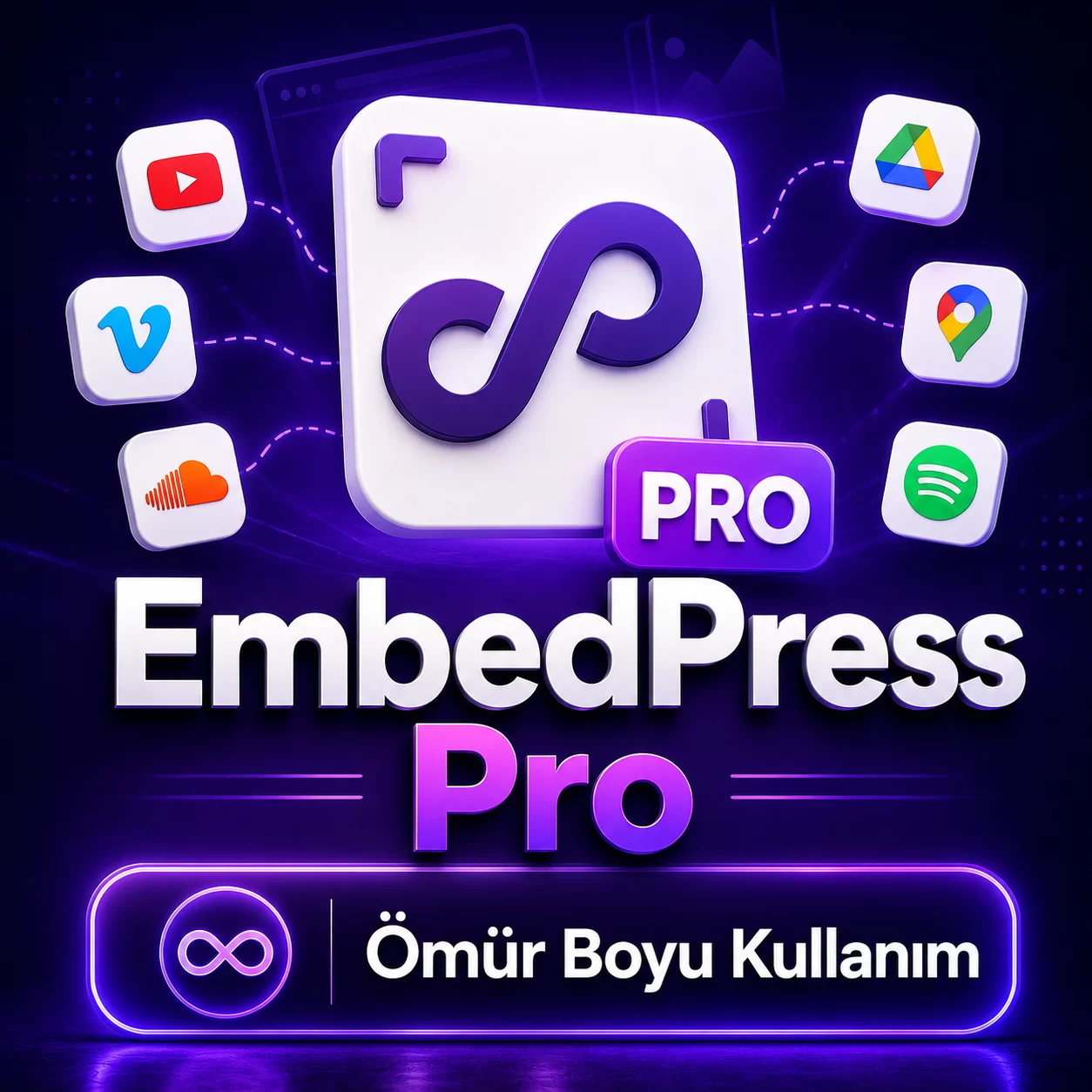 EmbedPress Pro SMS onay görseli