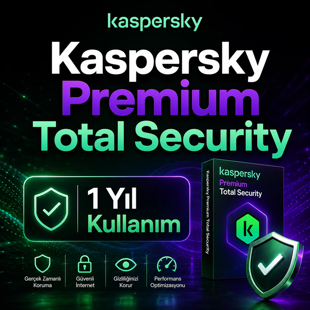 Kaspersky Total Security SMS onay görseli