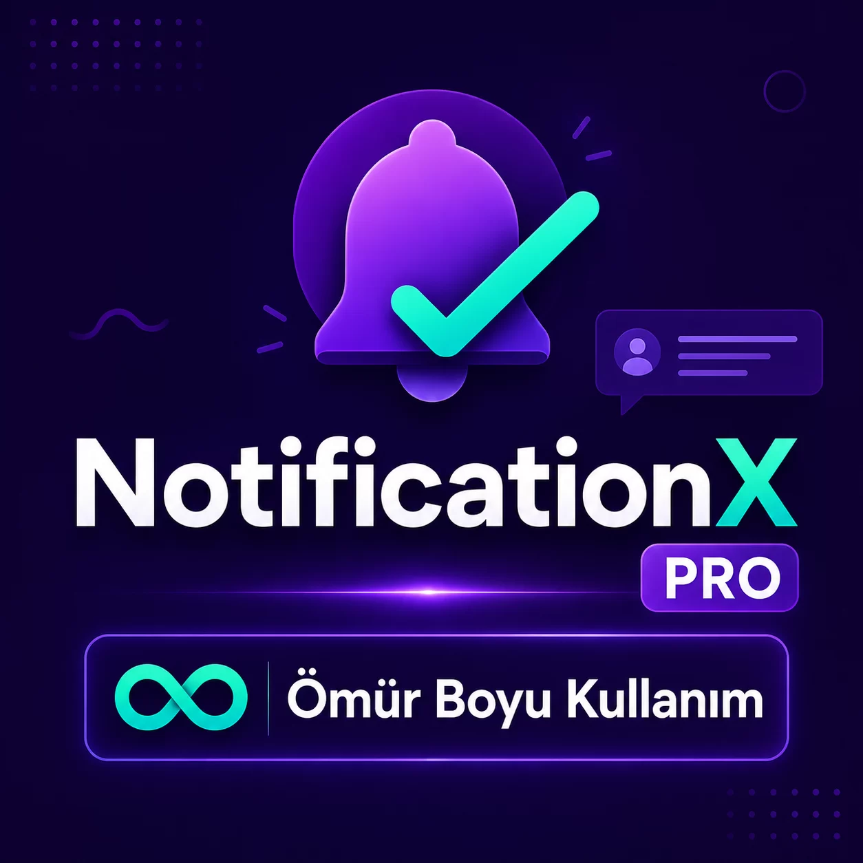 NotificationX Pro SMS onay görseli